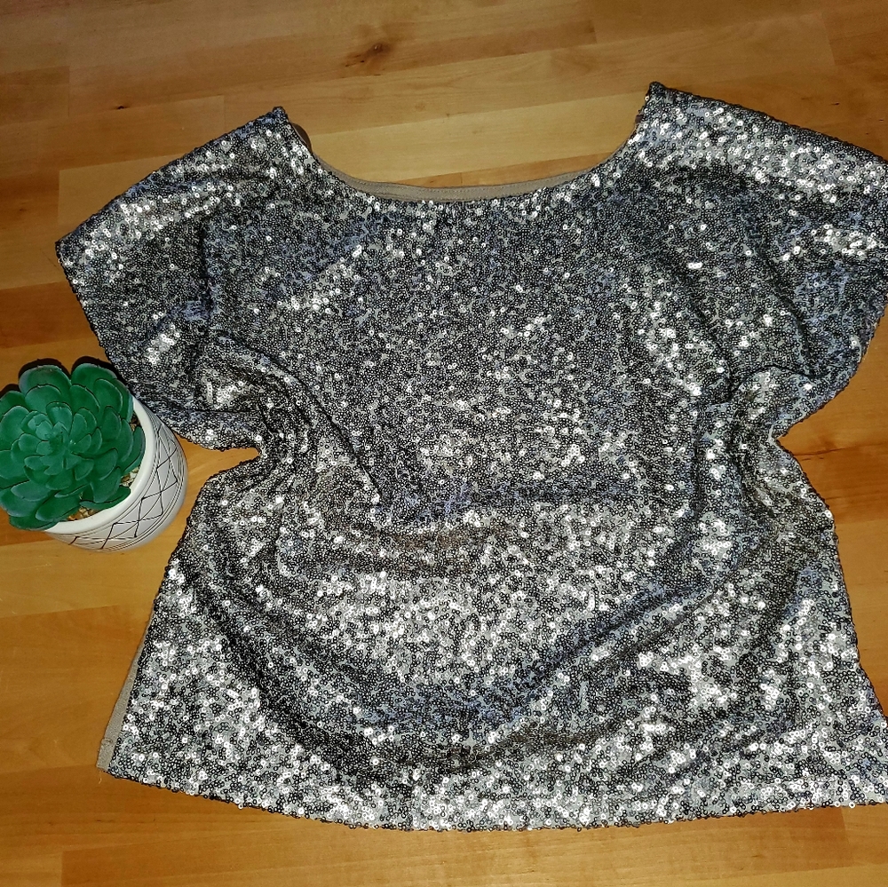Night out sparkling blouse. (Camisa de noche)